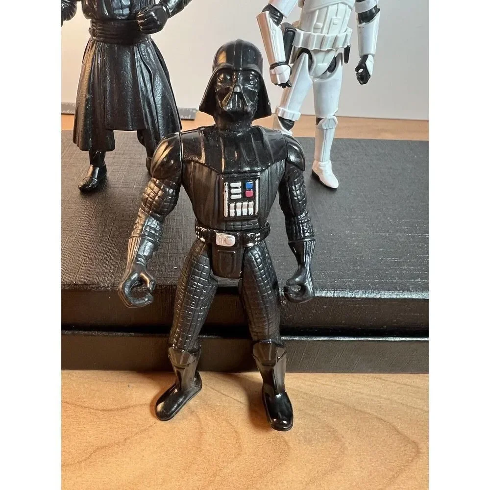 Star Wars Action Figures (3) 1998 Darth Maul 1996 Darth Vader 2005 Stormtrooper